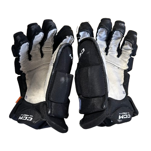 CCM HGJS - Gants de hockey Pro Stock d'occasion (noirs) n° 6